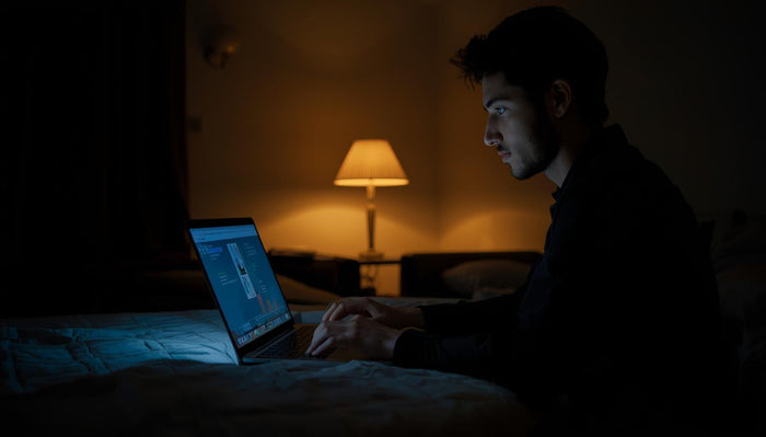 Meno luce blu la sera